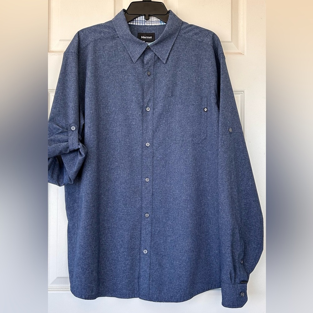 Marmot Brand Men’s Button‎ Up Shirt Vented Material XL